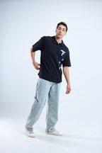 Polo Stars Oversized Tee - Black