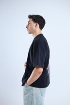 TF Star Boxy Tee - Black / Dark Gray