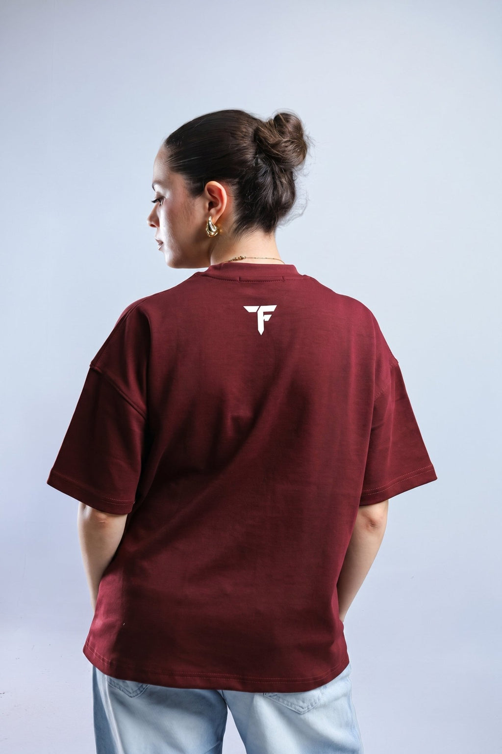 Hected Boxy Tee - Burgundy / Black - Tokyo Store