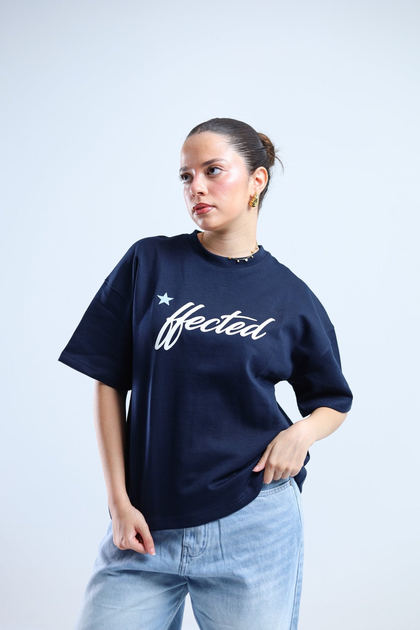 Hected Boxy Tee - Navy / White - Tokyo Store