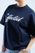 Hected Boxy Tee - Navy / White - Tokyo Store
