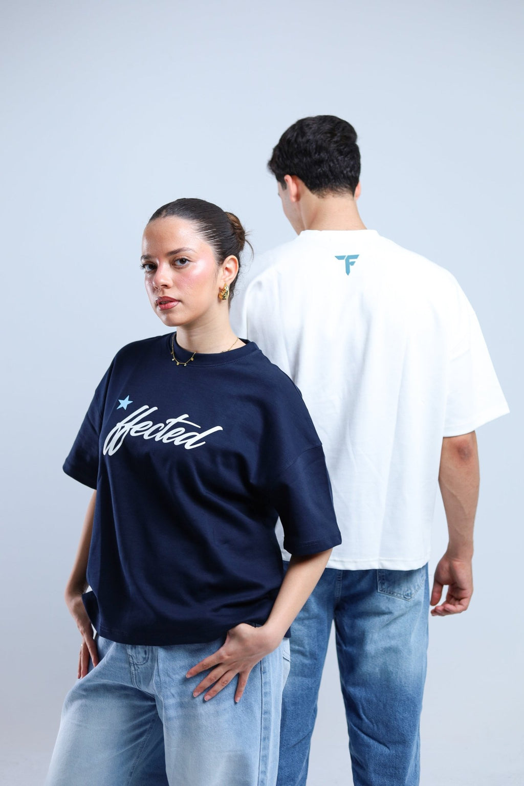 Hected Boxy Tee - Navy / White - Tokyo Store