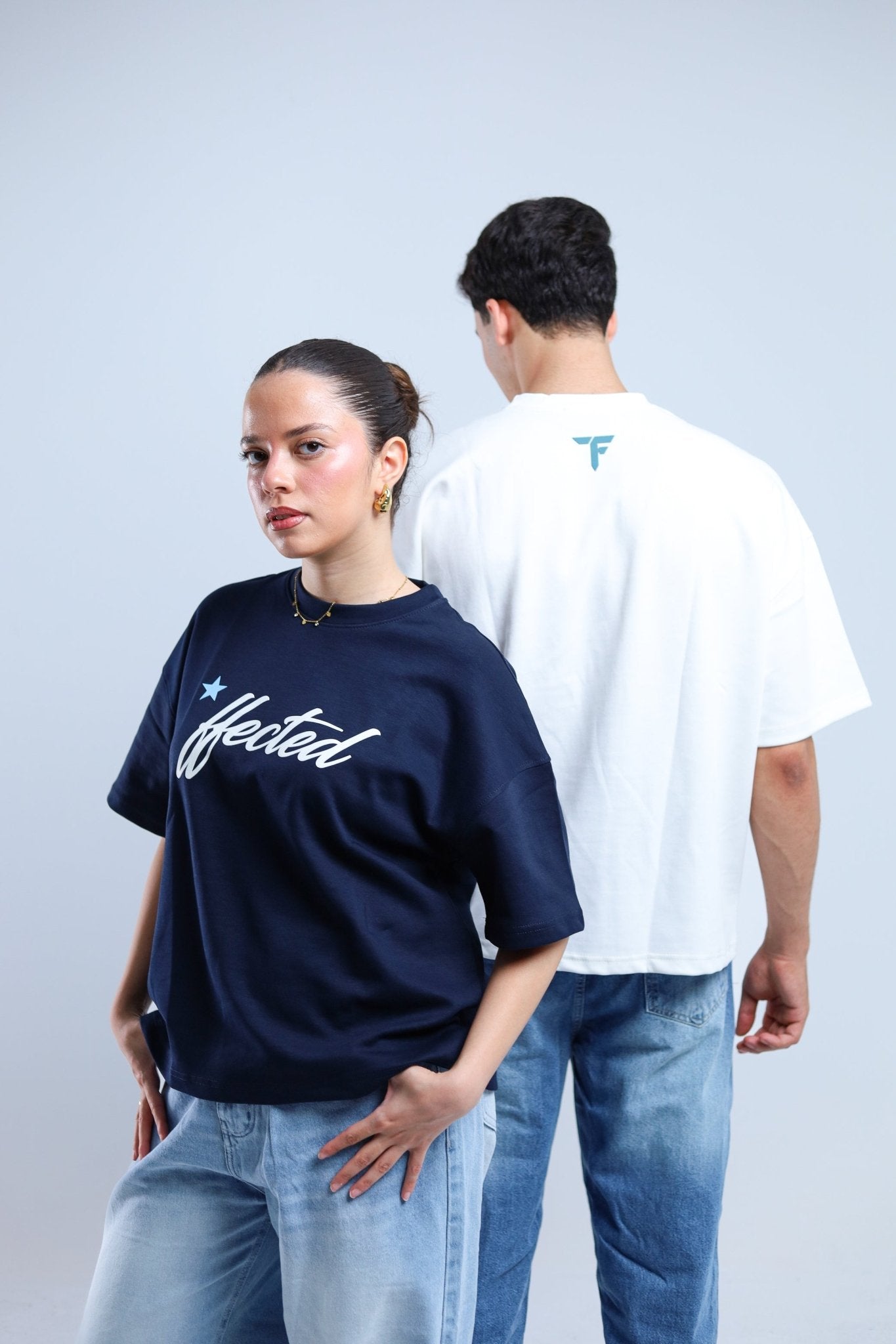 Hected Boxy Tee - Navy / White - Tokyo Store