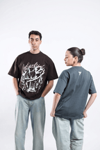 Street Revolt Tee - Brown / Dark Gray - Tokyo Store