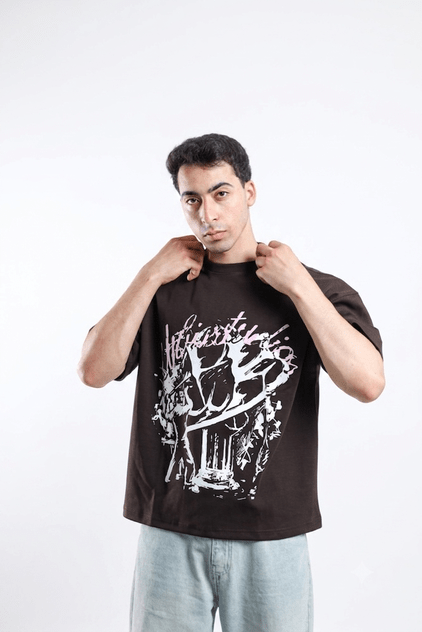 Street Revolt Tee - Brown / Dark Gray - Tokyo Store