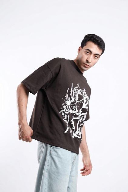 Street Revolt Tee - Brown / Dark Gray - Tokyo Store