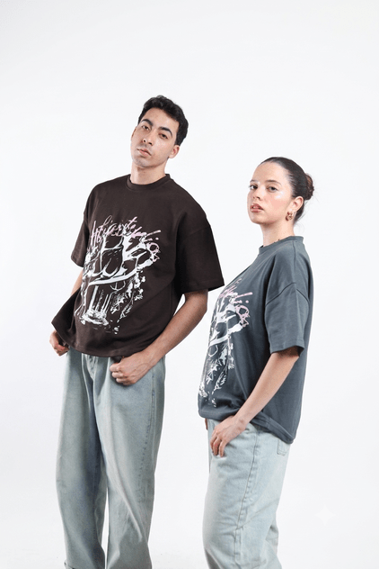 Street Revolt Tee - Brown / Dark Gray - Tokyo Store