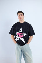 TF Star Boxy Tee - Black / Dark Gray - Tokyo Store