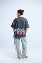 TF Star Boxy Tee - Black / Dark Gray - Tokyo Store