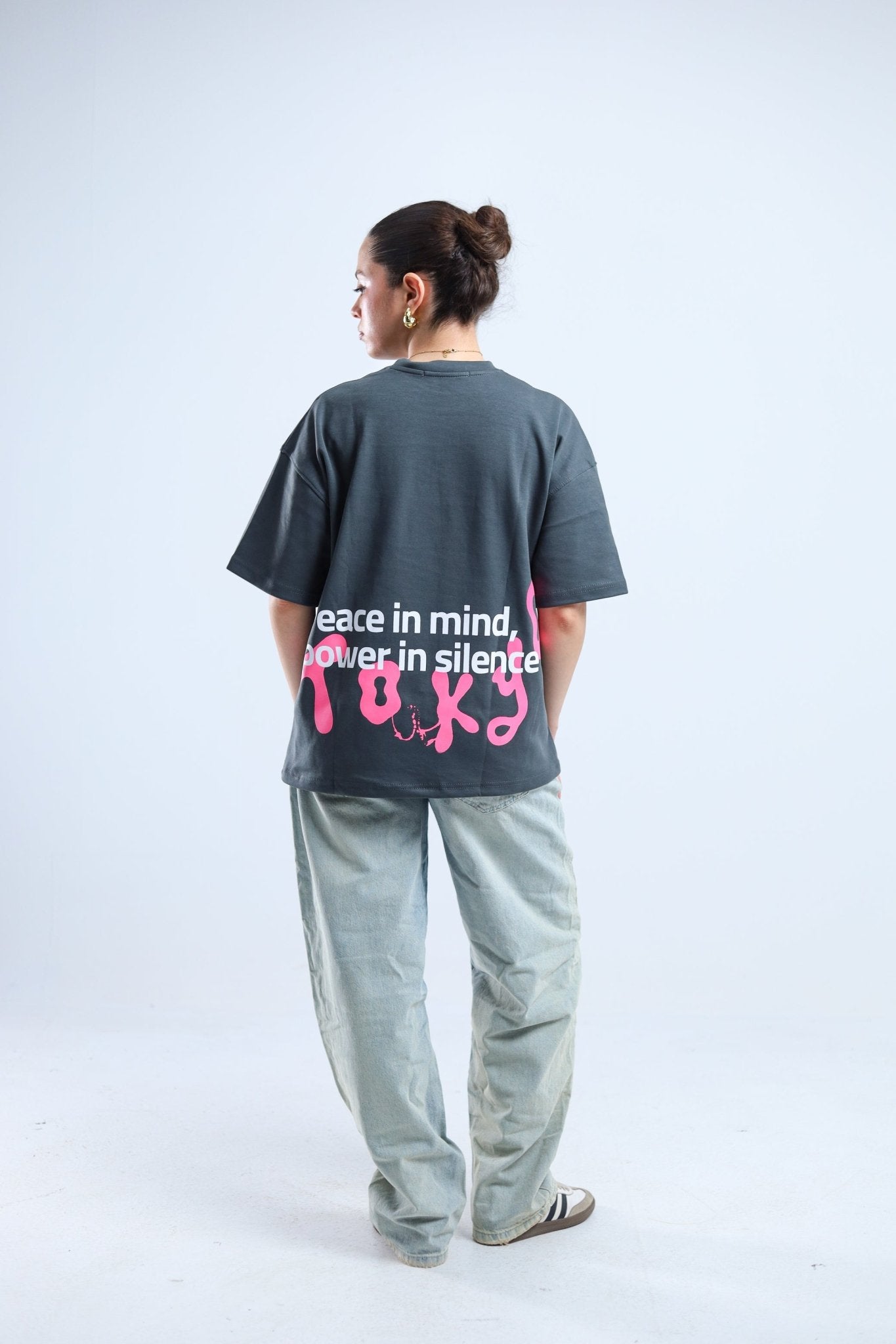 TF Star Boxy Tee - Black / Dark Gray - Tokyo Store