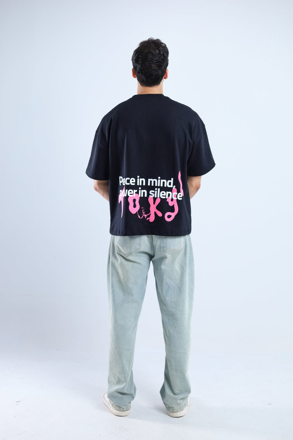TF Star Boxy Tee - Black / Dark Gray - Tokyo Store