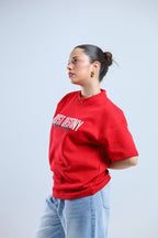 Trust Destiny Oversized Tee - Red / White - Tokyo Store