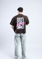 Within Boxy Tee - Brown / Black / White / Cyan - Tokyo Store